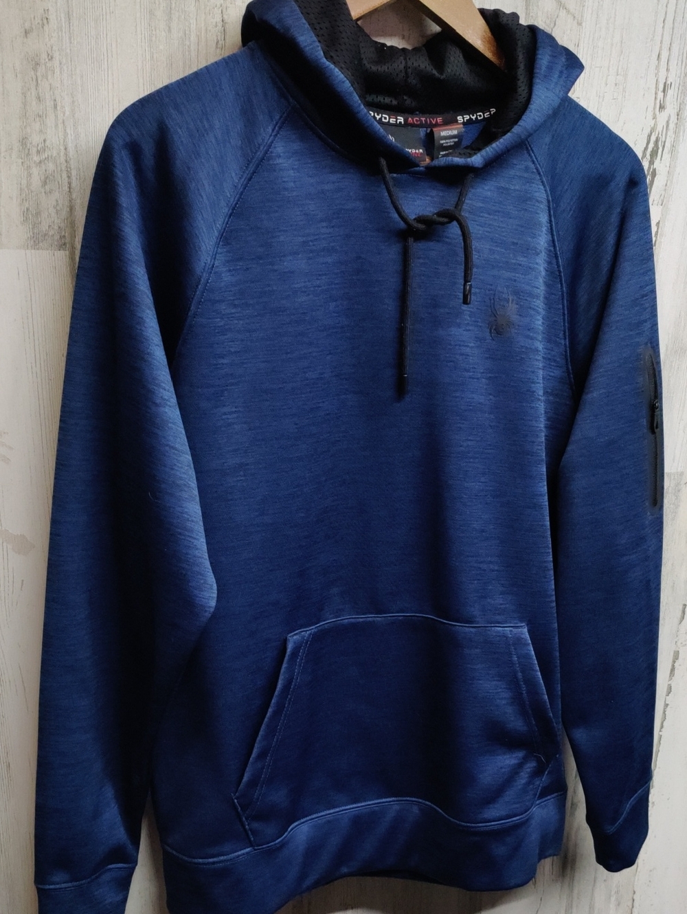 Spyder Men's Active Pro Web Hoodie Size Medium Oversized Fleece Lined